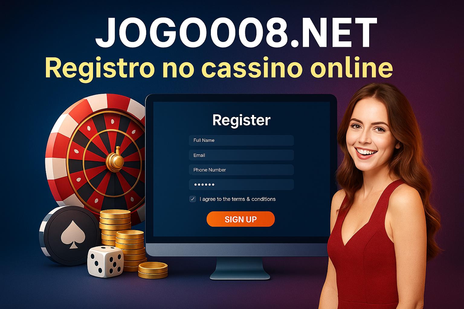 Não Perca tempo, o rRgistro na site JOGO008